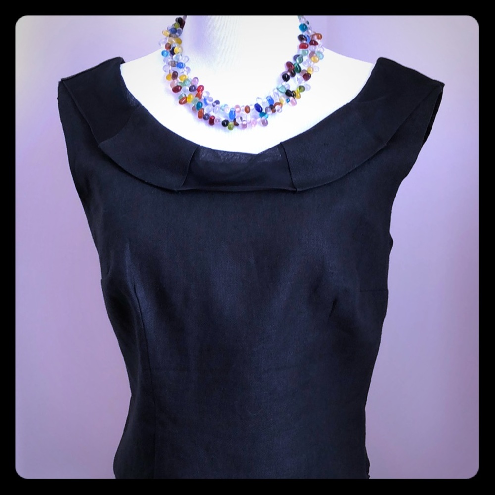 Karen Warren - Gorgeous Black Linen Top - 2
